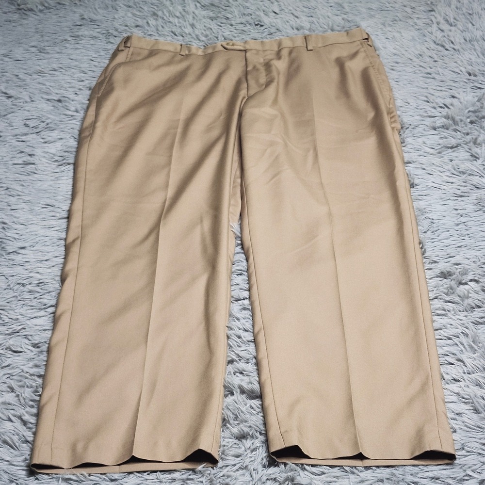 Jos‎ A Bank Dress Pants Mens 40x29 Traveler Tailored Fit  Beige Comfort Waist